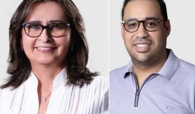 Eucaris Navarro y Carlos Andrés López.