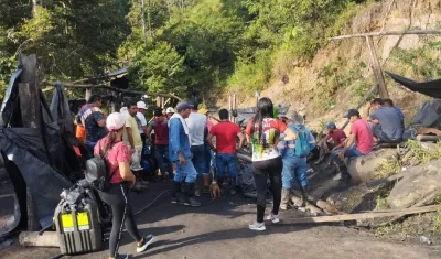 Lugar donde se registró la explosión en la mina de carbón. 
