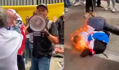  Muñeco quemado de Petro