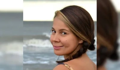 La poeta Fadir Delgado.