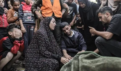 Familiares de palestinos asesinados en medio del actual conflicto entre Israel y Hamás.