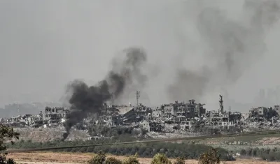 Zona norte de Gaza, la mas castigada por los bombardeos.
