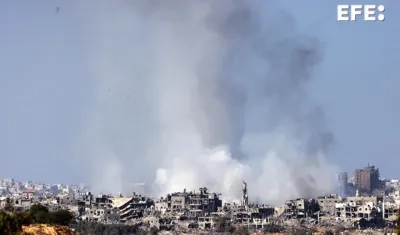 Bombardeos israelíes sobre la Franja de Gaza.