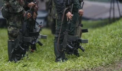Guerrilleros de la disidencia de las FARC.