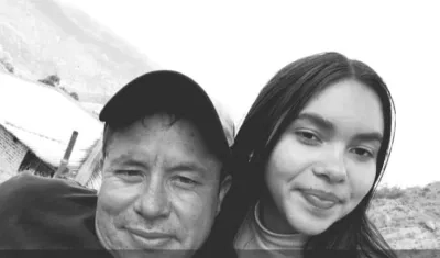 Jimena Castillo y su tío Luis Francisco Sierra.