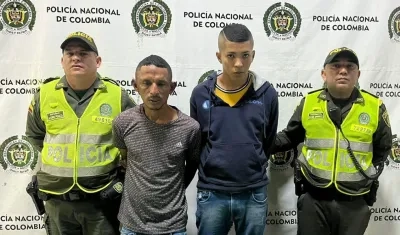 Esteban Pacheco Arrieta y Miguel Mejía Hernández, los capturados