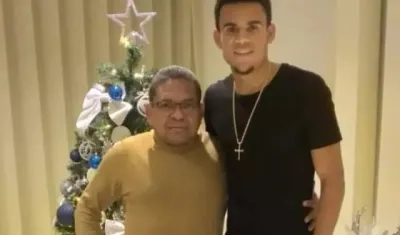 Luis Manuel y su hijo Luis Díaz.