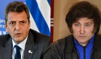 Sergio Massa y Javier Milei.