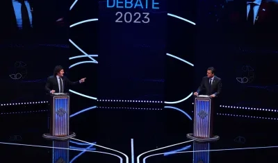 Javier Milei y Sergio Massa.