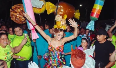 Melissa Cure Villa, Reina del Carnaval de Barranquilla 2024.