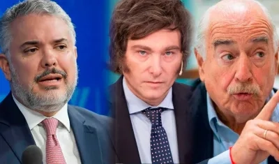 Iván Duque, Javier Milei y Andrés Pastrana.
