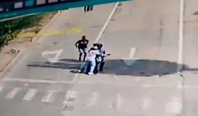 Imágenes del atraco.