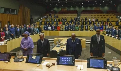 Minuto de silencio en la sede de la ONU en Nueva York por sus funcionarios muertos en Gaza