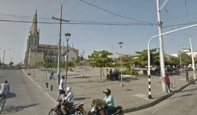 Plaza de San Roque, donde se presentó la riña entre los dos habitantes de calle. 
