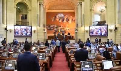 Plenaria de la Cámara, donde se debate la Reforma a la Salud. 