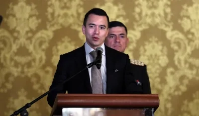 El presidente de Ecuador, Daniel Noboa. 