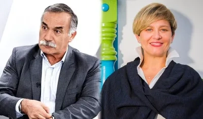 General (r) Ricardo Díaz, exviceministro de Defensa y Verónica Alcocer, Primera Dama de la Nación.