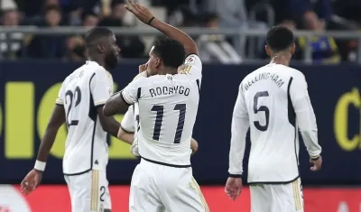 Rodrygo fue la gran figura de la noche con dos goles.