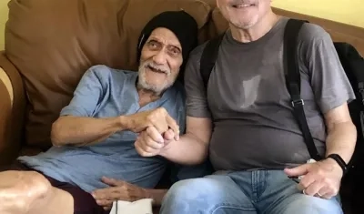 Rubén Blades junto a su papá.