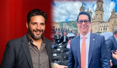 Agmeth Escaf y Pedro Flórez, congresistas del Pacto Histórico.