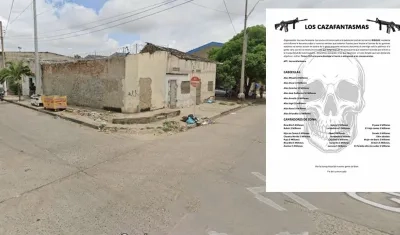 Sector de Rebolo y panfleto de los Cazafantasmas.