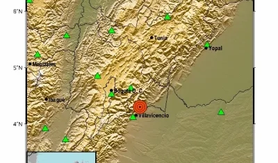 Imagen del reporte del Servicio Geológico Colombiano.