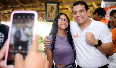Jorge Agudelo en campaña para ser Alcalde de Santa Marta.