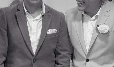 Iván René Valenciano y su hijo mayor Aldair.