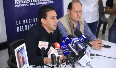 Alexander Vega Rocha, Registrador Nacional.