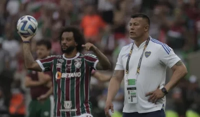 Jorge Almirón, extécnico de Boca Juniors, durante la final contra Fluminense.