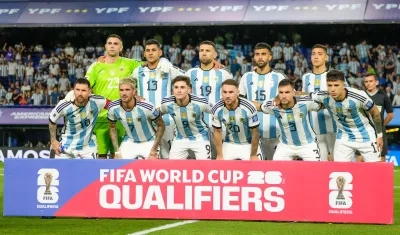Argentina, campeón mundial y líder de la Eliminatoria Sudamericana. 