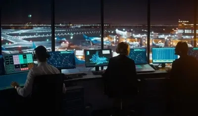 Controladores aéreos en operación/ imagen de referencia.