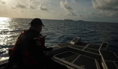 Imagen de operativo en San Andrés.