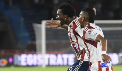 Didier Moreno, autor del primer gol de Junior contra Deportivo Cali. 