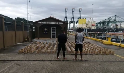 Las autoridades panameñas lograron la captura de dos colombianos en una operación antinarcótica.