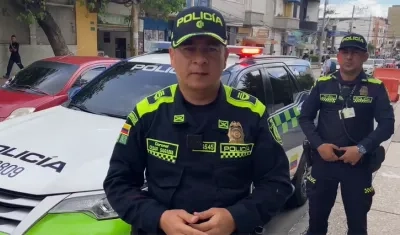 Coronel César Sarabia, Subcomandante de la Policía Metropolitana de Barranquilla.