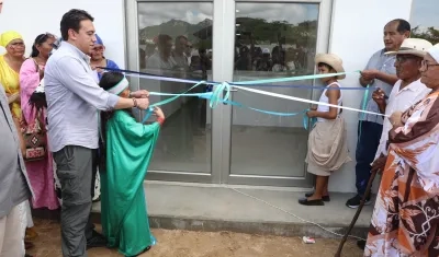 Alexander Vega inauguró la Registraduría Auxiliar en el corregimiento de Siapana en Uribia