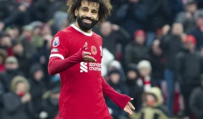El egipcio Mohamed Salah fue autor de un doblete.  