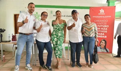 La directora del Sena regional Atlántico, Jacqueline Rojas Solano, encabezó  el evento en Palmar de Varela. 
