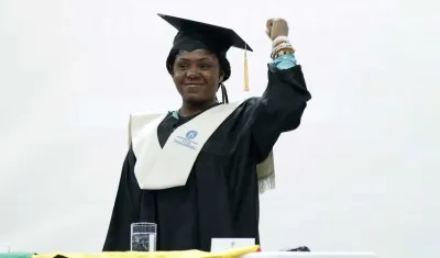 Francia Márquez, Vicepresidenta de la República, luego de recibir el Doctorado Honoris Causa en Educación por la Universidad Pedagógica Nacional.