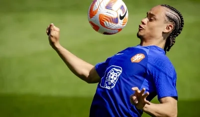 Xavi Simons enfrentará este martes, con el Leipzig, al Manchester City. 