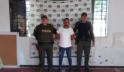 Edinson Rafael Batista Sarmiento, hombre capturado