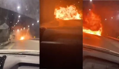 Accidente en la Vía al Llano. 