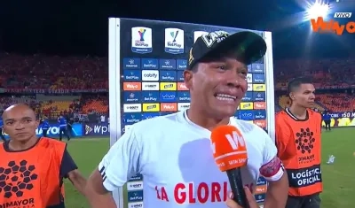 Carlos Bacca y su desahogo tras el título.