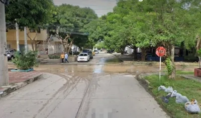 Aspecto del barrio Cevillar de Barranquilla. 