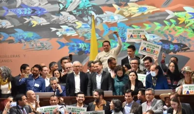 Cámara de Representantes tras aprobación en tercer debate el proyecto de Reforma a la Salud.