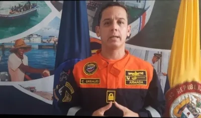 Capitán de Puerto de Santa Marta, César Grisales.