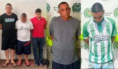 Capturados por narcotráfico. 