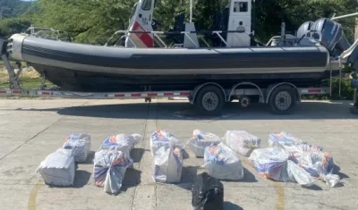 Incautan clorhidrato de cocaína en la el Caribe.