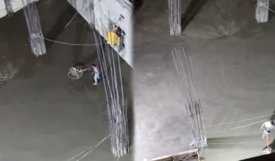 Edificio en construcción en el barrio El Golf. 